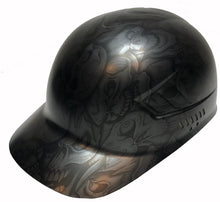 Load image into Gallery viewer, Custom Hydro Dipped Metallic Graphite Insanity Skulls Bump Cap
