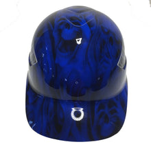Load image into Gallery viewer, Custom Hydro Dipped Blue No Evil Skulls Bump Cap
