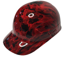 Load image into Gallery viewer, Custom Hydro Dipped Red Flames Bump Cap
