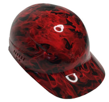 Load image into Gallery viewer, Custom Hydro Dipped Red Flames Bump Cap
