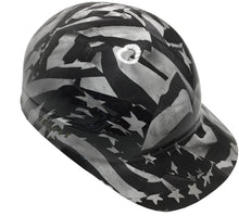 Load image into Gallery viewer, Custom Hydro Dipped White Midnight American Flag Bump Cap
