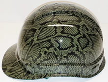Load image into Gallery viewer, Hydro Dip Hard Hat Green Snake Skin Pyramex Ridgeline Protective Helmet
