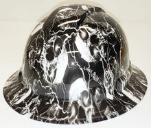 Load image into Gallery viewer, Custom Hydro Dip Hard Hat High Voltage Skulls Full Brim Pyramex Ridgeline Protective Helmet
