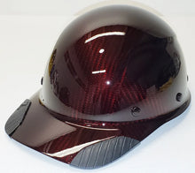 Load image into Gallery viewer, Custom Hydro Dip Translucent Red Carbon Fiber Lift DAX HDCC-17KG Cap Hard Hat
