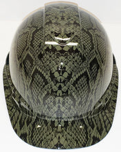 Load image into Gallery viewer, Hydro Dip Hard Hat Green Snake Skin Pyramex Ridgeline Protective Helmet
