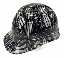 Load image into Gallery viewer, Custom Hydro Dipped Hard Hat Negative American Flags Ridgeline Cap Style
