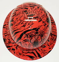Load image into Gallery viewer, Custom Hydro Dipped Hard Hat Red King Tiger Full Brim Ridgeline
