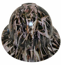 Load image into Gallery viewer, Custom Hydro Dipped Hard Hat Next Camo Bonz Full Brim Vented Ridgeline
