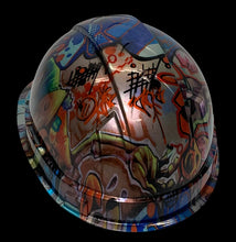 Load image into Gallery viewer, Custom Hydro Dipped Colored Graffiti Ridgeline Cap Style Hard Hat
