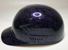 Load image into Gallery viewer, Hydro Dipped Custom Bump Cap Plum Crazy Purple Insanity Skulls
