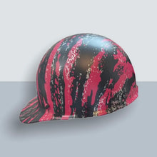 Load image into Gallery viewer, Custom Hard Hat Pink Marble Splash MSA SkullGard Cap Style
