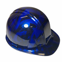 Load image into Gallery viewer, Custom Hard Hat Blue Midnight Flags Hydro Dipped SL Series Cap Style
