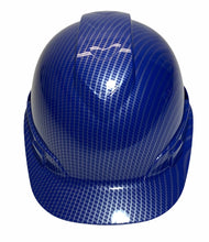 Load image into Gallery viewer, Hard Hat Ridgeline Cap Style Custom Vented Blue Carbon Fiber
