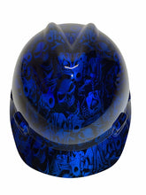 Load image into Gallery viewer, Hard Hat MSA VGard Cap Style Custom Kandy Blue Gangsta Hydro Dipped
