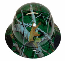Load image into Gallery viewer, Custom Hydro Dip Green Vista Camo Lift Fiber Resin Full Brim Hard Hat
