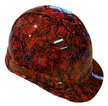 Load image into Gallery viewer, Custom Hard Hat Red Dragons Vented Ridgeline Cap Style
