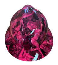 Load image into Gallery viewer, Custom Hot Pink Naughty No Evil Hard Hat MSA V-Gard Full Brim
