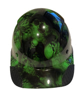 Load image into Gallery viewer, Custom Hydro Dipped Black and Green Lost Souls Lift Fifty 50 Carbon Fiber HDC50C-19OC Cap Style Hard Hat
