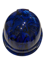 Load image into Gallery viewer, Custom Hydro Dipped Hard Hat Dark Blue Graffiti Cap Style
