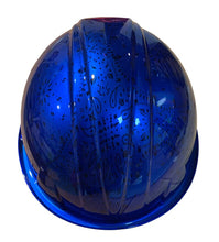 Load image into Gallery viewer, Custom Hard Hat Hydro Dipped Kandy Blue Bandana SL Series Cap Style
