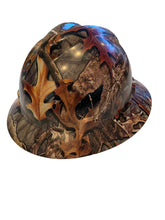 Load image into Gallery viewer, Custom Hydro Dipped Woods Thunder Mountain Hard Hat MSA V-Gard Full Brim
