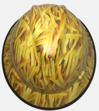 Load image into Gallery viewer, Hydro Dipped MSA Full Brim Hard Hat Custom Fries Satin Finish With Black EdgeGard
