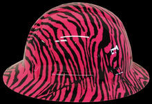 Load image into Gallery viewer, Hydro Dipped Hard Hat Ridgeline Full Brim Custom Pink Zebra
