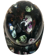 Load image into Gallery viewer, Custom Hydro Dipped Hard Hat Ridgeline Cap Style Day Of The Dead Sugar Skulls
