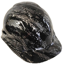 Load image into Gallery viewer, Hydro Dipped Custom Hard Hat Ridgeline Cap Style Carbon Fiber Marble Splash
