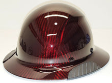 Load image into Gallery viewer, Custom Translucent Red Carbon Fiber Lift DAX Carbon Fiber HDC-15KG FB Hard Hat
