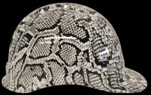 Load image into Gallery viewer, Hydro Dipped Hard Hat Ridgeline Cap Style Custom White Snakeskin
