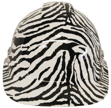 Load image into Gallery viewer, Hydro Dipped Hard Hat Ridgeline Cap Style Custom White Zebra
