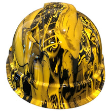 Load image into Gallery viewer, Hydro Dipped Hard Hat Ridgeline Cap Style Custom Yellow Fantasy Chic
