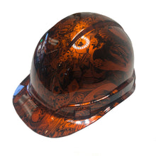 Load image into Gallery viewer, Custom Hydro Dipped Hard Hat Ridgeline Cap Style Kandy Orange Gambler

