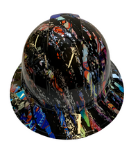Load image into Gallery viewer, Hydro Dipped Hard Hat Ridgeline Full Brim Custom Colored Graffiti Splash
