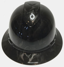 Load image into Gallery viewer, Hydro Dipped Hard Hat Ridgeline Full Brim Custom Metallic Graphite Turbos &amp; Pistons
