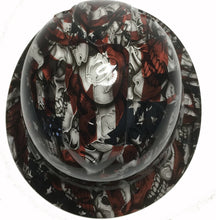 Load image into Gallery viewer, Hydro Dipped Custom Hard Hat Ridgeline Full Brim American Flag Insanity Skulls
