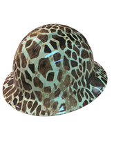 Load image into Gallery viewer, Hard Hat Ridgeline Full Brim Custom Hydro Dipped Giraffe
