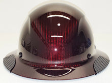 Load image into Gallery viewer, Custom Translucent Red Carbon Fiber Lift DAX Carbon Fiber HDC-15KG FB Hard Hat
