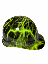 Load image into Gallery viewer, Custom Hydro Dipped Ridgeline Cap Style HiVis Green Lightning
