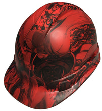 Load image into Gallery viewer, Hydro Dipped Hard Hat Ridgeline Cap Style Custom Red Fantasy Chic
