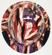 Load image into Gallery viewer, Custom Hydro Dip Respect Flags Lift DAX Fiber HDF-15WG Full Brim Hard Hat
