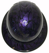 Load image into Gallery viewer, Hydro Dipped Hard Hat Ridgeline Full Brim Custom Plum Purple Insanity Skulls
