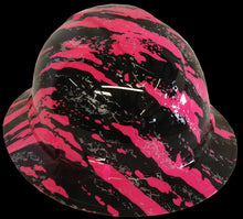 Load image into Gallery viewer, Hydro Dipped Hard Hat Ridgeline Full Brim Custom Pink Marble Splash
