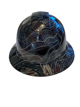 Load image into Gallery viewer, Custom Hydro Dipped Ridgeline Full Brim Carbon Fiber American Flags Ops Gloss
