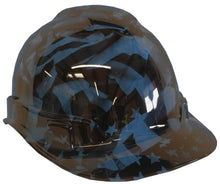 Load image into Gallery viewer, Hydro Dipped Custom Hard Hat Ridgleline Cap Style Light Blue Midnight Flags
