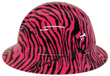 Load image into Gallery viewer, Hydro Dipped Hard Hat Ridgeline Full Brim Custom Pink Zebra
