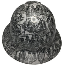Load image into Gallery viewer, Hydro Dipped Hard Hat Ridgeline Full Brim Custom Light Gray Sexy Zombies

