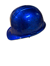 Load image into Gallery viewer, Hydro Dipped Hard Hat Ridgeline Full Brim Custom Kandy Blue Bandana
