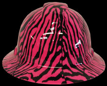 Load image into Gallery viewer, Hydro Dipped Hard Hat Ridgeline Full Brim Custom Pink Zebra
